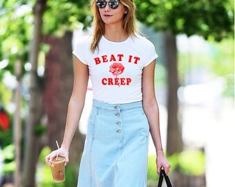 Feminist Shirt, Girl Gang Shirt, Rose shirt for women, Beat it creep, Nasty Women, Funny workout shirt, tumblr fashion, Feminist t-shirt