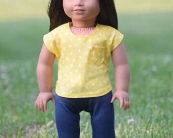 Top and Leggings for American Girl Doll