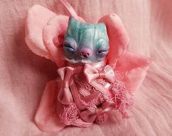 cocoon flower baby- ooak art doll, fairy doll, fantasy creature