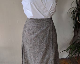 90's Pendleton wool wrap skirt