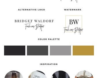 Blog logo kit, Blog branding kit, Premade logo, Watermark, Calligraphy logo, Photography logo, Branding kit design, Premade logos