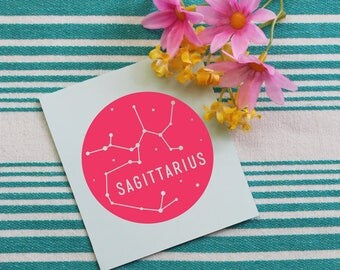 Zodiac Sign Vinyl Decal | Sagittarius