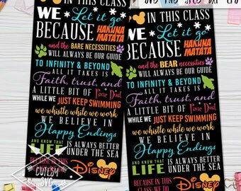 We Do Disney Class Classroom SVG - Digital files, Silhouette Studio, DXF, PNG, Cricut Cutting, Sign Art House Vinyl School Teacher Download