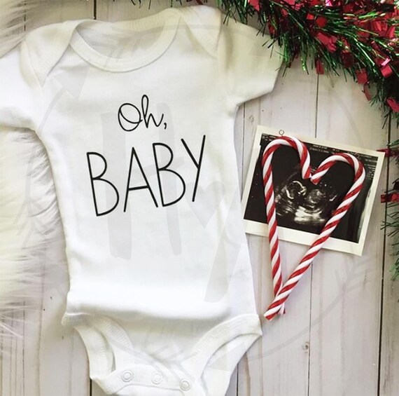 Oh Baby Baby Announcement Onesie®/Bodysuit /Pregnancy