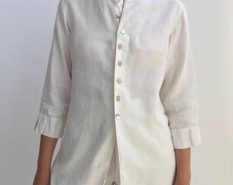 white linen shirt etsy white linen shirt etsy