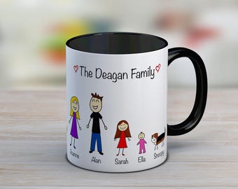 New parent gift, tea cup, personalise for him, personalised tea cup, grandparent mug, birthday mug, father gift, mother gift, husband gift