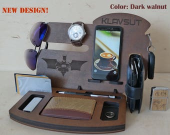 Personalized Gift for Men, Docking Station, Charging station, Gift for Dad, Boyfriend Christmas Gift, Gifts for Him, Husband Gift, Men, Mens