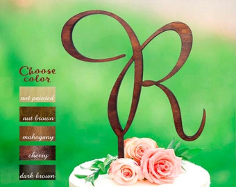 R Cake Topper For Wedding Initial Rustic R Cake Topper For Wedding Initial Rustic