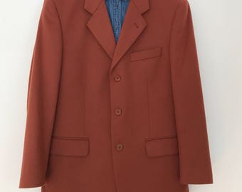De Fursac / vintage mens blazer / vintage mens clothing / 90s men clothing / French blazer / cachemire blazer / wool blazer men