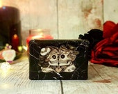 Gothic Style Wedding Ring Box - Luxury Double Ring Box - Alternative Wedding