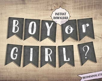 Boy or girl banner | Etsy