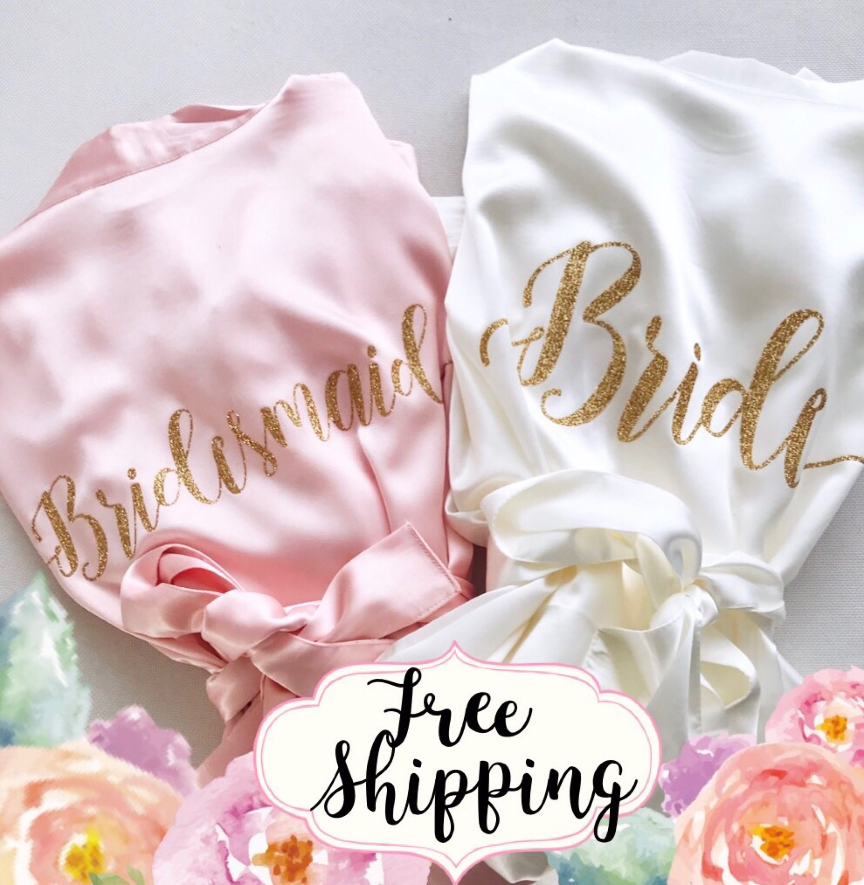 set of 10 bridesmaid robes