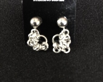 Sterling Silver Chainmaille Earrings