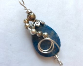Snowflake Lapis Pendant