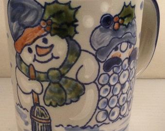 Louisville Stoneware Snowman Mug Made in Kentucky