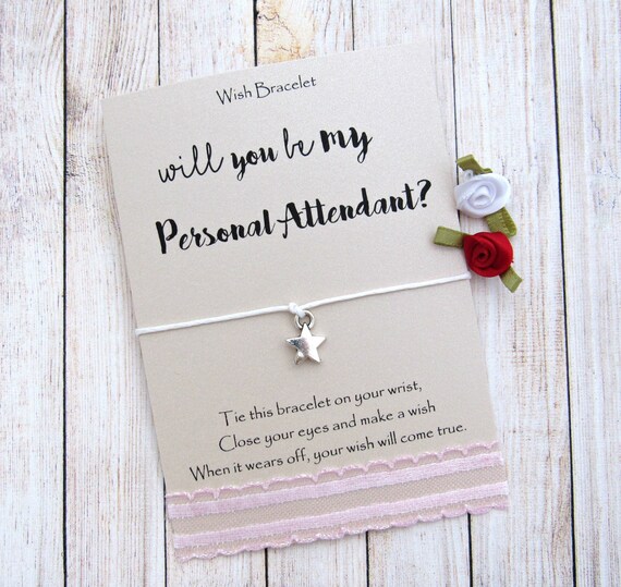 Personal Attendant Gift Asking Attendant Will you be my