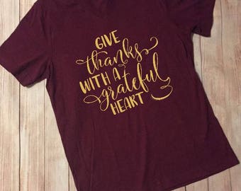 give thanks with a grateful heart shirt