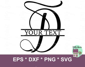 Download Split letter d svg | Etsy