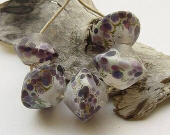 artisan lampwork, handmade - a foggy morning in the summergarden - by Calisto -