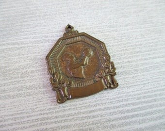Vintage Copper Toned Basketball Charm / Pendant