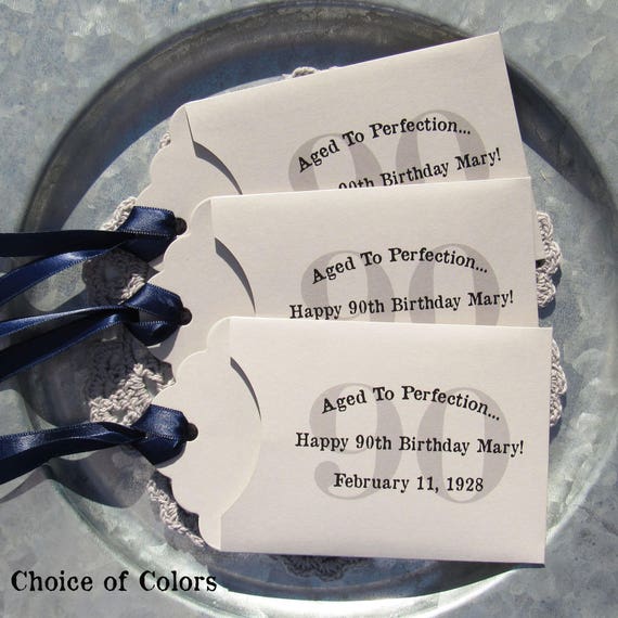 90th Birthday Favors - Adult Birthday Favor - 90th Party Favors - Milestone Birthday - 90th Birthday - Birthday Lotto - Adult Favors Il_570xn