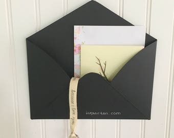Chalkboard Envelope Metal Wall Mail Holder for Letters or Wedding Cards