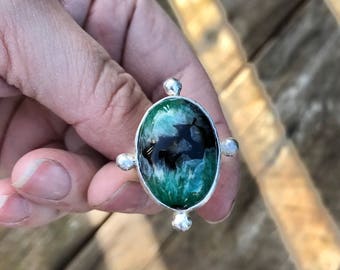 Druzy Geode Agate Cabochon Ring | Agate Cabochon Ring | Druzy Ring | Boho Ring | Unique Statement Ring