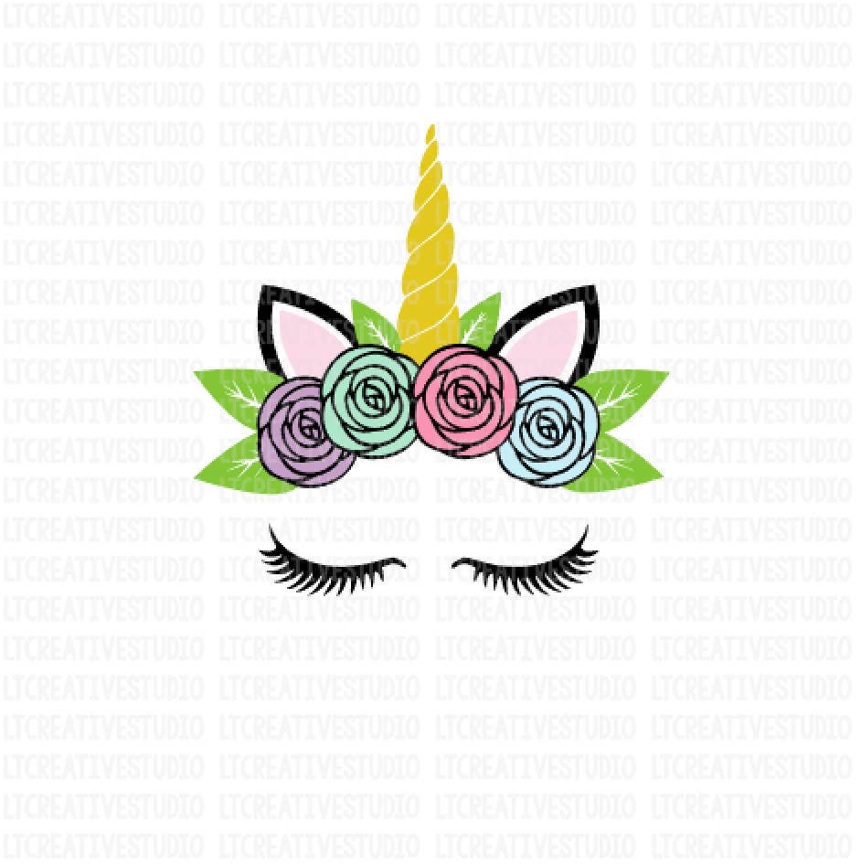 Free Free Unicorn Face With Roses Svg 25 SVG PNG EPS DXF File