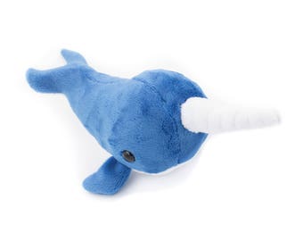 blue narwhal stuffed animal