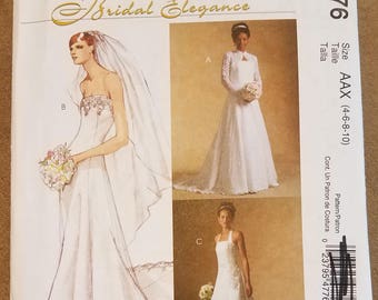 McCall's 4776 - Wedding Dress Pattern - Shrug Pattern - Sizes 4, 6, 8, 10 - Ladies, Women, Misses