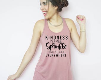 Teacher Shirt, Kindness is free Racerback Tank Top, Flowy Tank Top, Mom Life Tank, Mom Tank Top, Mom Shirt, Anti Bullying, Kindness Shirt