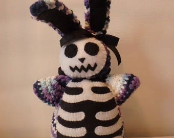 skeleton bunny plush