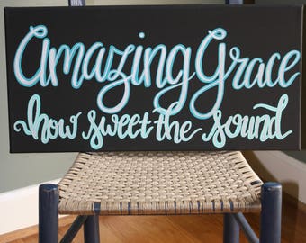 Inspirational Wall Hangings amazing grace sign | etsy Inspirational Wall Hangings amazing grace sign | etsy