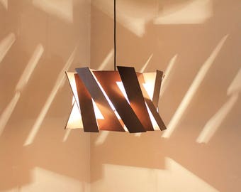 Wood Pendant Light - Modern Chandelier Lighting - Hanging Dining Lamp - Ceiling Light Fixture - Geometric Lamp - Minimal - Contemporary - P1