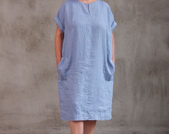 Womens linen dresses | Etsy