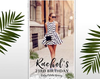 MARBLE Birthday Snapchat Geofilter Minimalist, Bridal Shower Geofilter, Snapchat, Elegant Baby Shower Geofilter, Snapchat Geofilter, Geotag