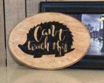Wood Burning art. Can't touch this porcupine