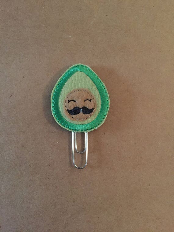 Avocado with face Clip/Planner Clip/Bookmark.