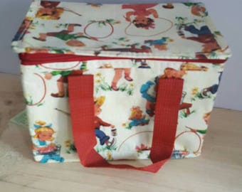 Vintage Inspired Lunch Insulated Lunch Bag