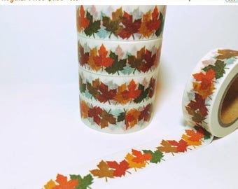 35% OFF The entire Store Gathered Fall Leaves, Oak Leaves, Autumn, Washi Tape
