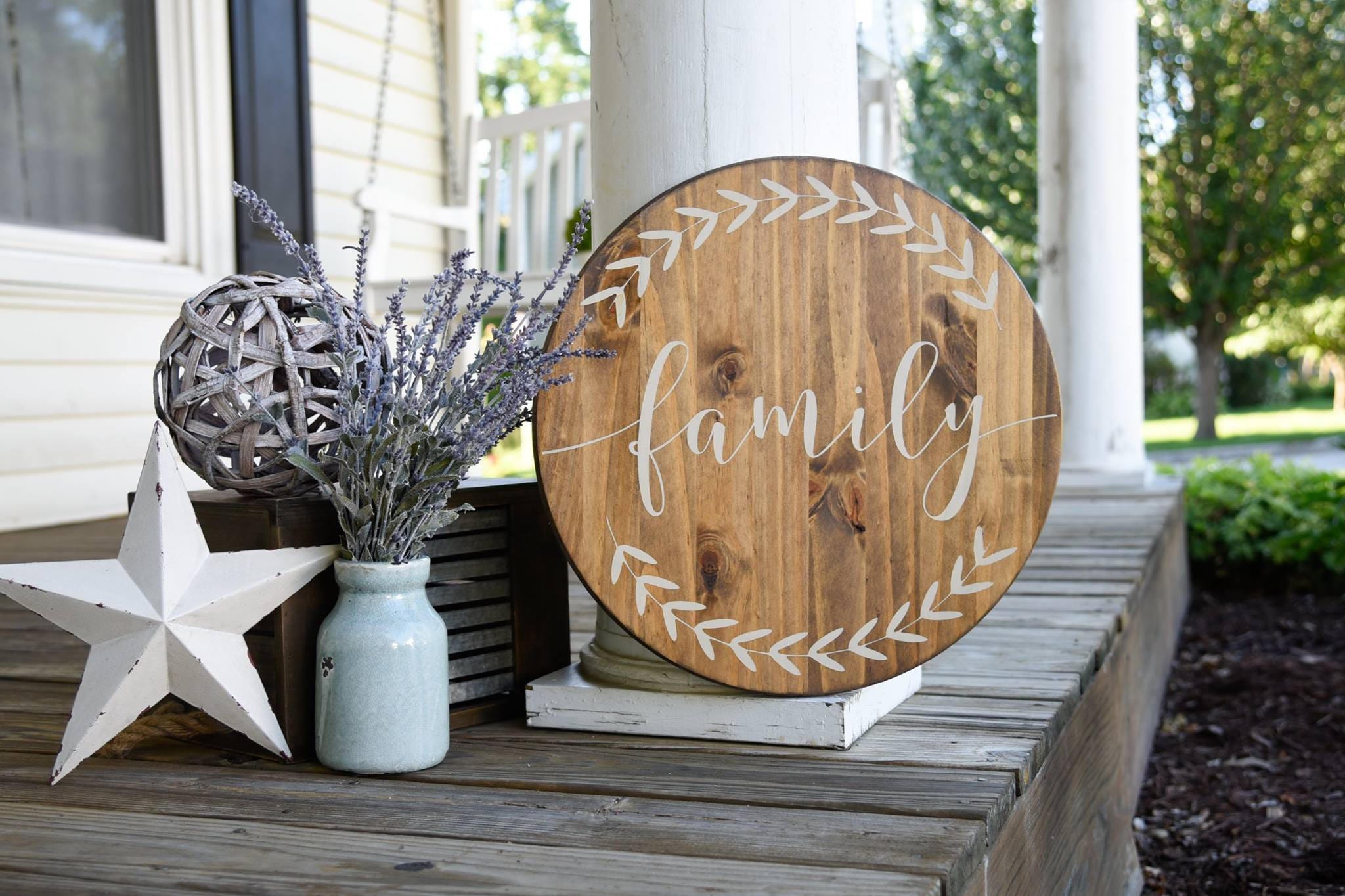 Family circle sign. Family family wood sign family sign