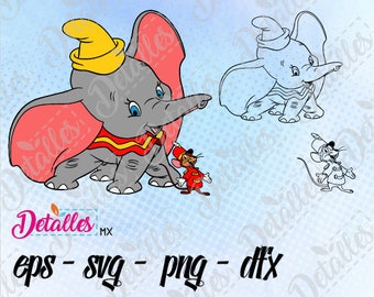 Dumbo Disney SVG Cutting Vector Eps High Quality design files ai eps for Cricut and Silhouette Cameo