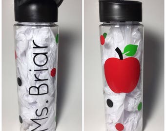 Back to school gift, teacher gift, first day of school, personalized teacher gift, back to school present, teacher water bottle, teacher cup