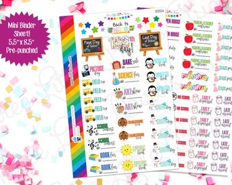 Back to School Planner Stickers! (BS153ab) For your Erin Condren, Limelife, Happy Planner, Inkwell Press, or other planner or calendar