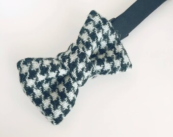 Black Tweed Bow Tie