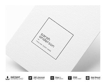 DIY Photography Logo Design. Premade Logo. Logo Design. Business Logo. Logo Template. Instant logo. Custom Logo. Square Logo. Premade Logo.