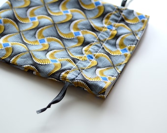 Bourse en tissu "Blue Bamako"