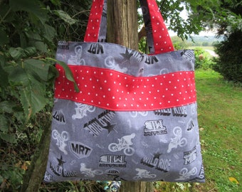 bag tote bag/purse kids library "wild ride"