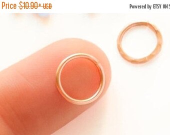 SALE - Rose Gold Nose Ring, Rose Gold Nose Hoop, Rose Gold Nose Jewelry, Nose Ring, Septum Ring, Septum