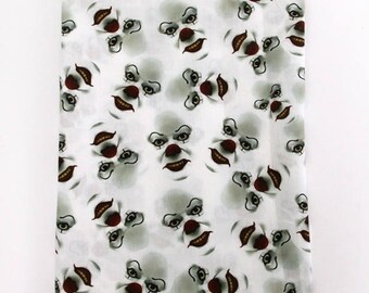 Cotton printed fabric theme "clown"
